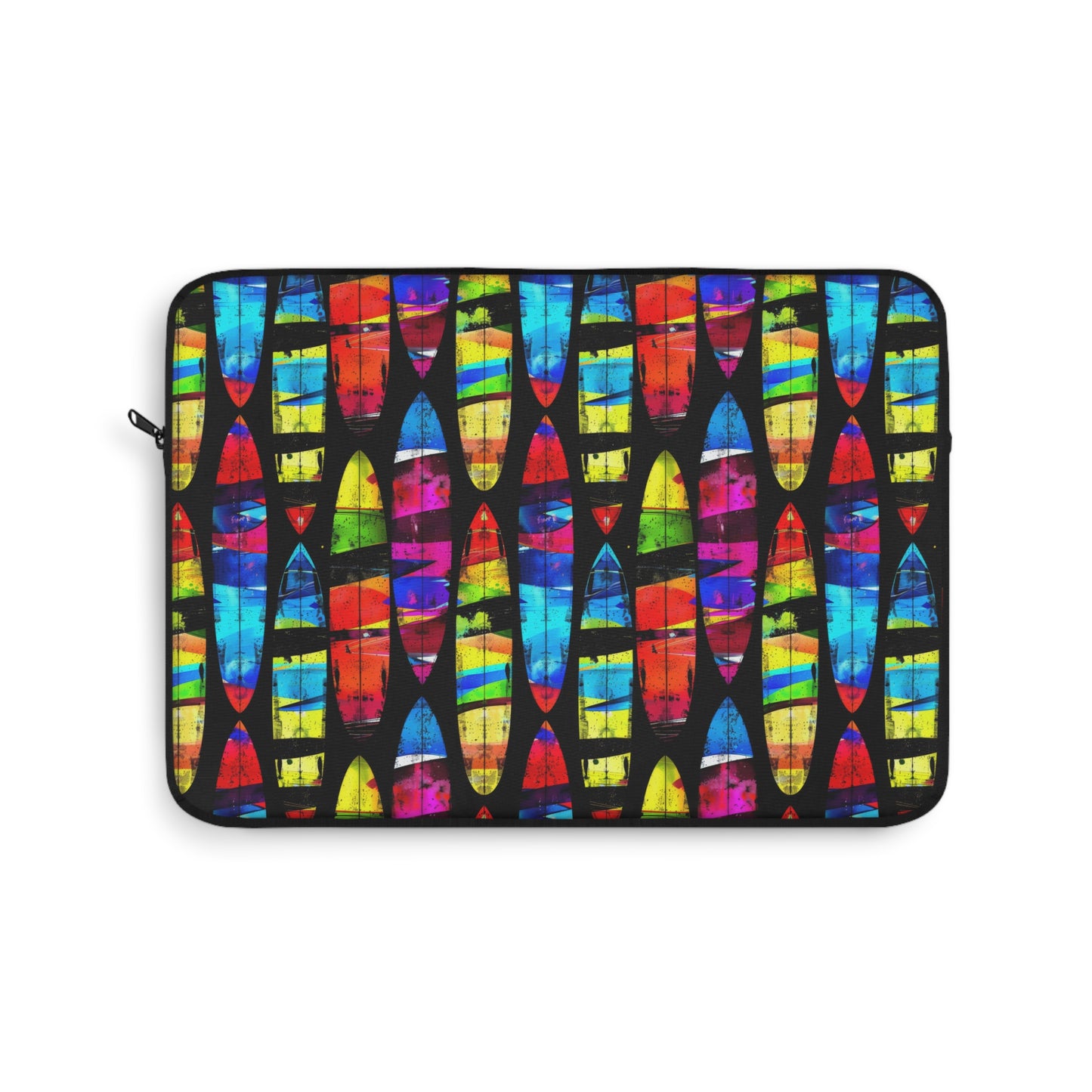 Prismatic Waves: Surfing on Rainbow Dreams Laptop or Ipad Protective Sleeve 3 Sizes Available