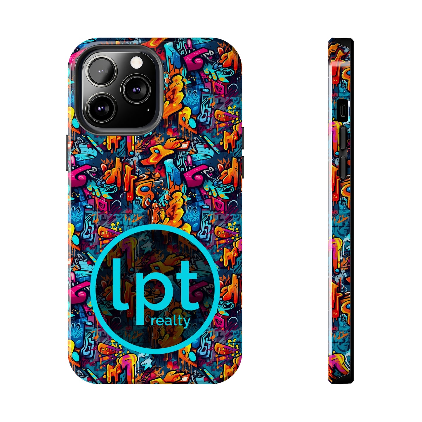 3D Abstract Graffiti Colorful Design Iphone Tough Phone Case