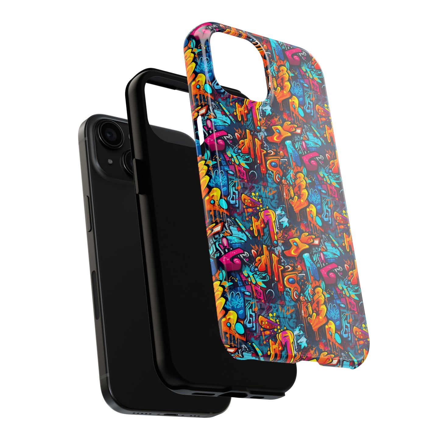 3D Abstract Graffiti Colorful Design Iphone Tough Phone Case