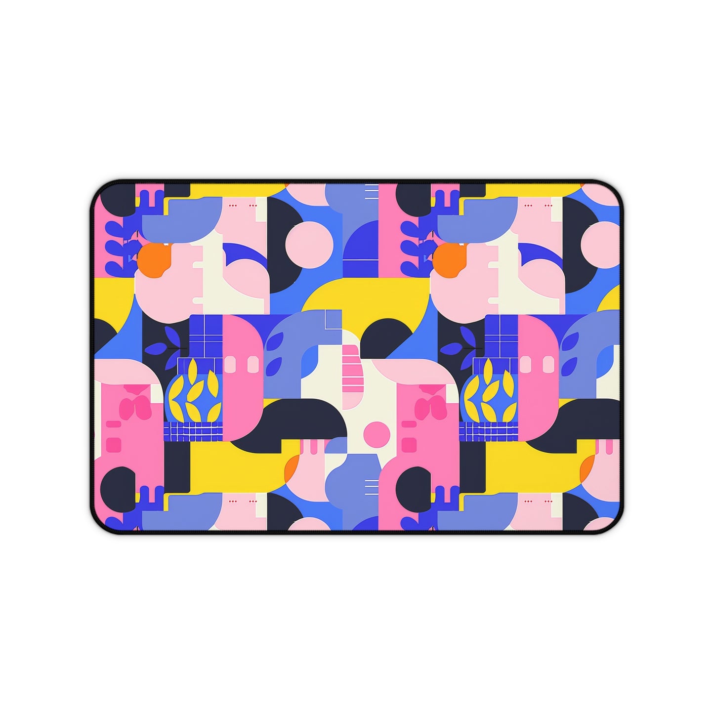 Pop Art in Vibrant Bold Geometric Colors Extended Gaming Mouse Pad  Desk Mat  - 3 Sizes