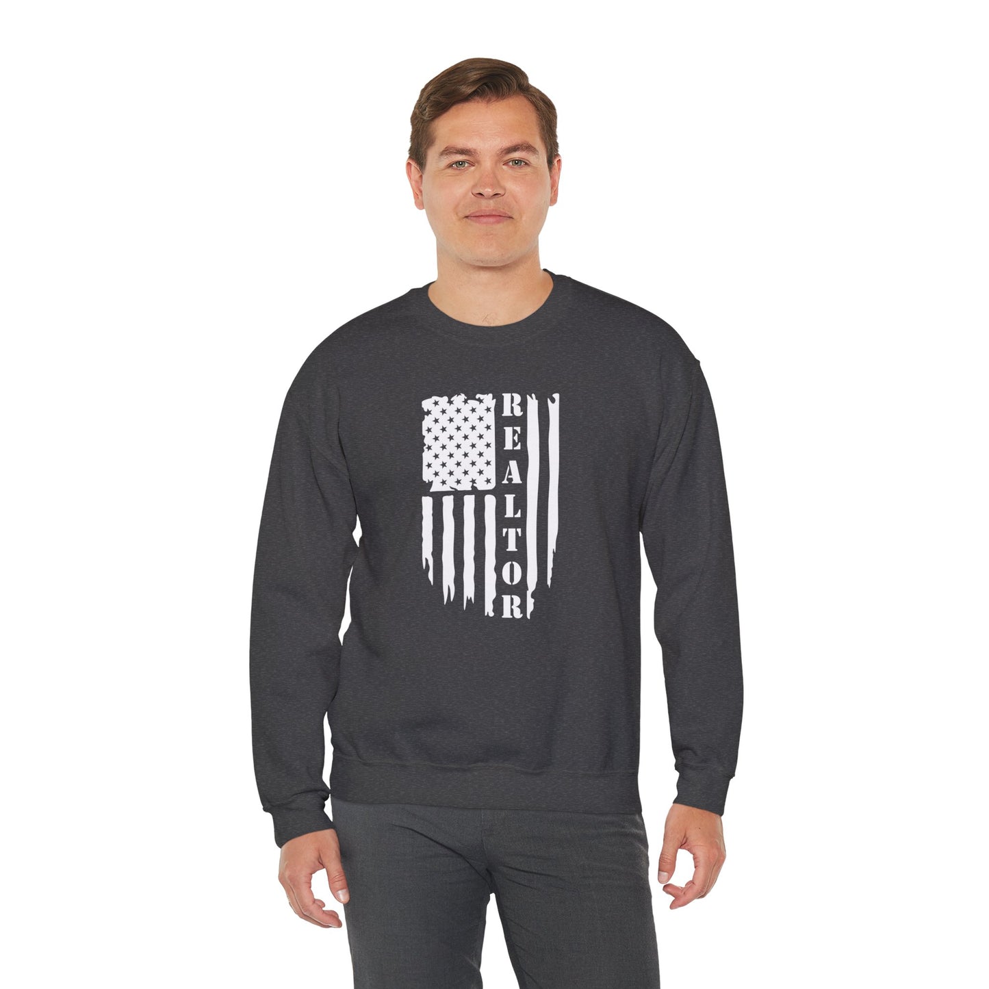 American Flag & Realtor  - Crewneck Sweatshirt Unisex S-5XL