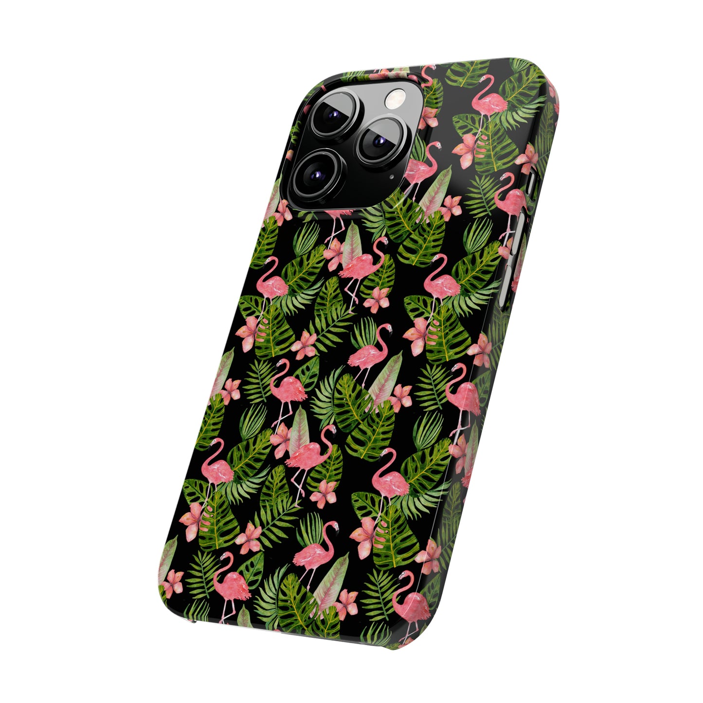 Tropical Flamingos Iphone 15-12 Slim Phone Case