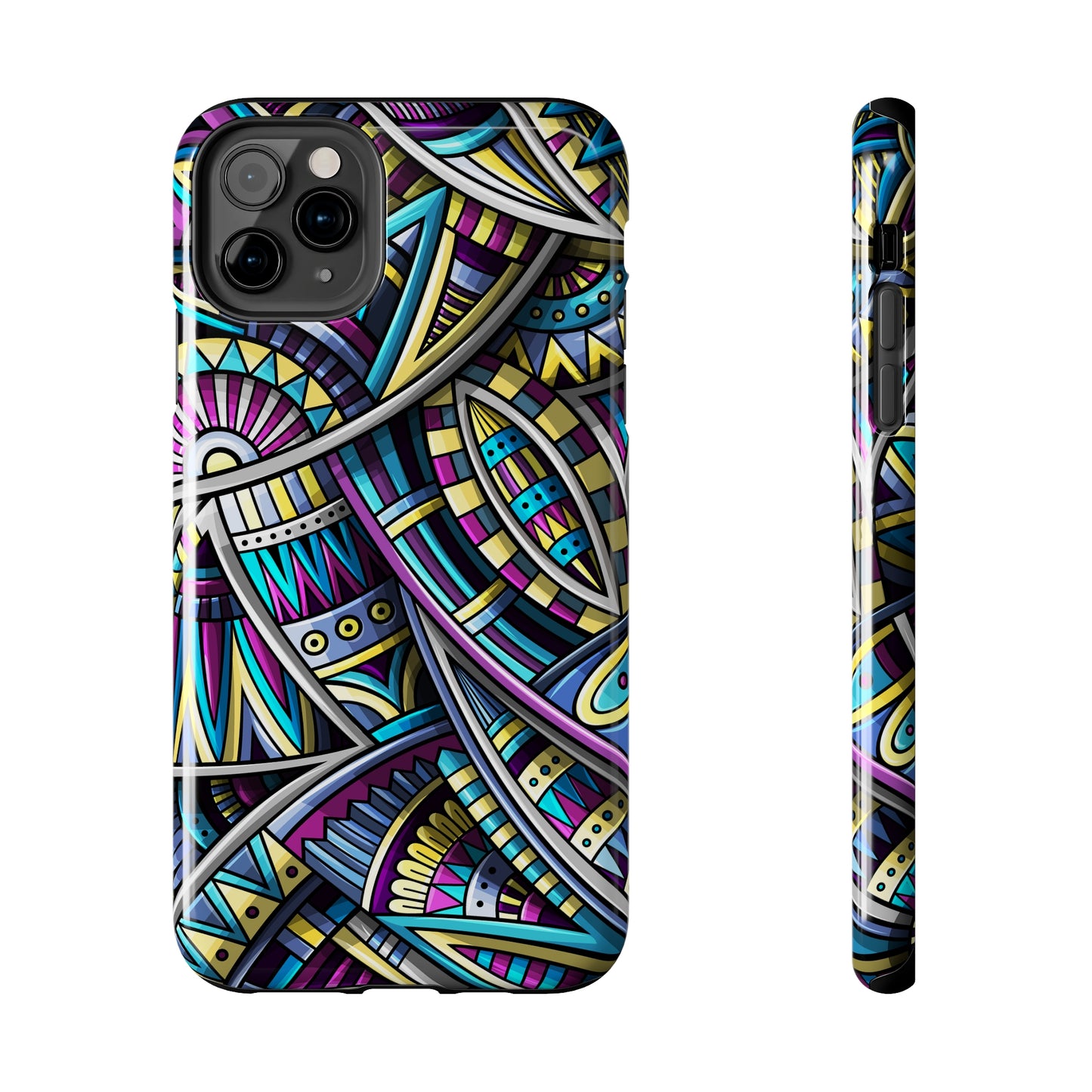 Tribal Colorful Abstract Design Iphone Tough Phone Case