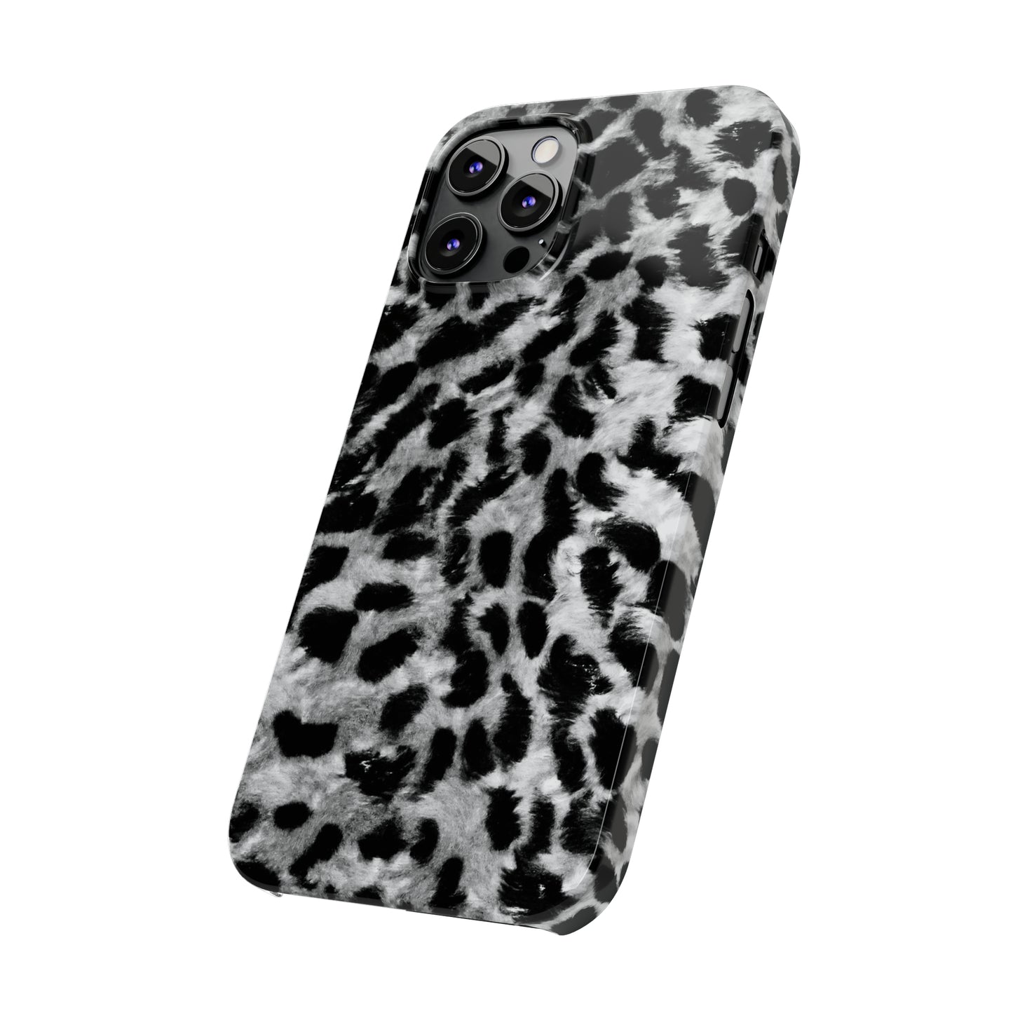 Leopard Fur Print Iphone 15-12 Slim Phone Case