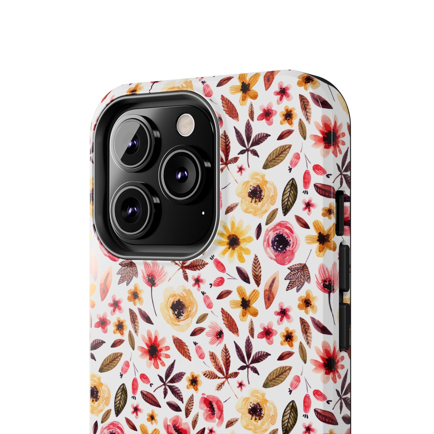 Pink & Yellow Spring Flowers Iphone Tough Phone Case