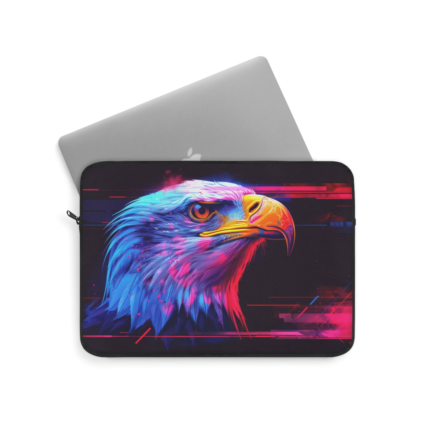 American Eagle in Neon Cyber Vibes Laptop or Ipad Protective Sleeve 3 Sizes Available