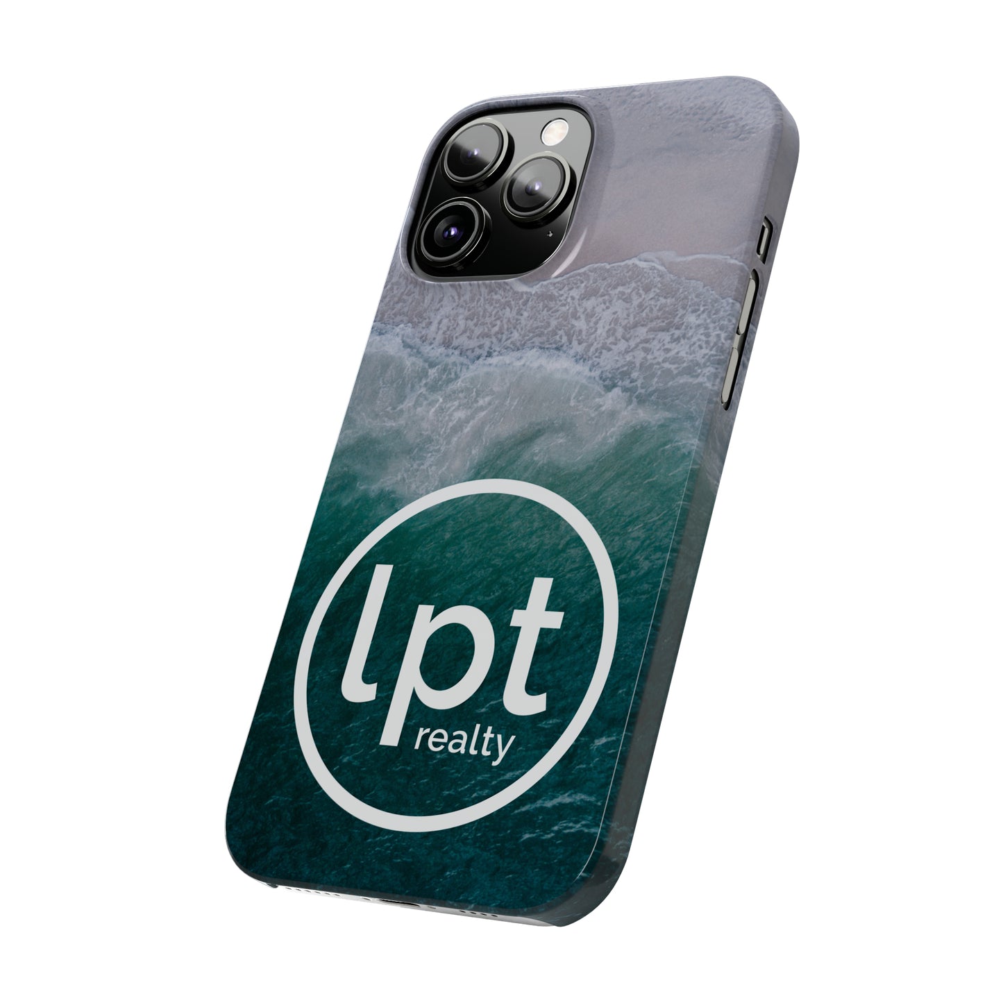 LPT Realty Logo -  Coastal Serenity: Beach and Ocean Bliss Iphone 15-12 Slim Phone Case