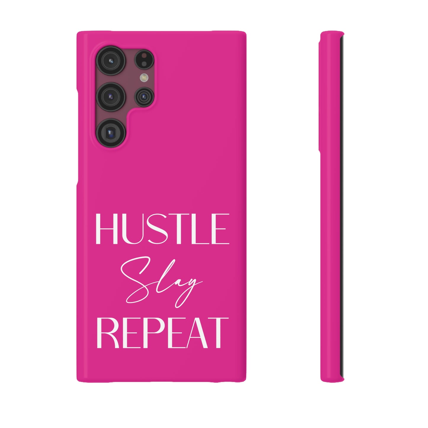 Hustle Slay Repeat - Hot Pink Samsung Slim Cases