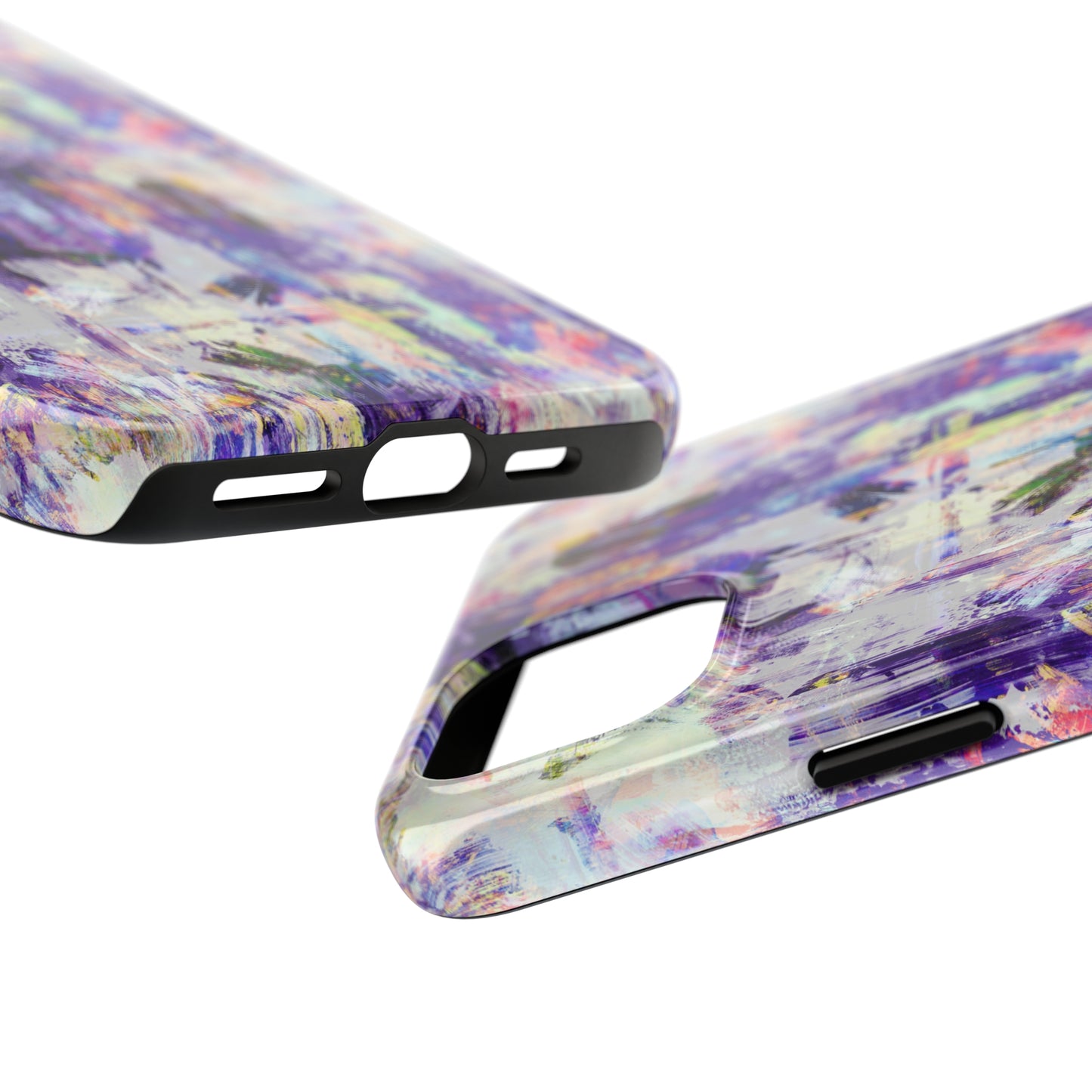 Purple Spring Painted Abstract Iphone Tough Phone Case