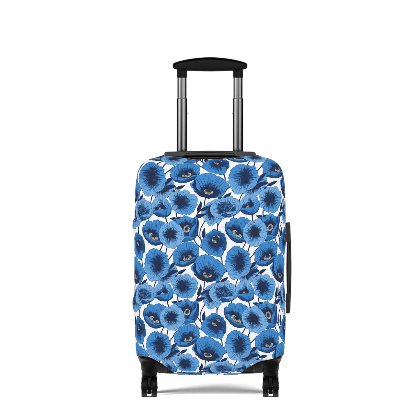 Vivid Blooms Bright Blue Poppies Design  - Luggage Protector and Cover 3 Sizes