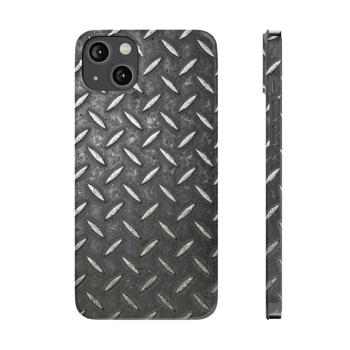 Steel Diamond Plate Design Iphone 15-12 Slim Phone Case