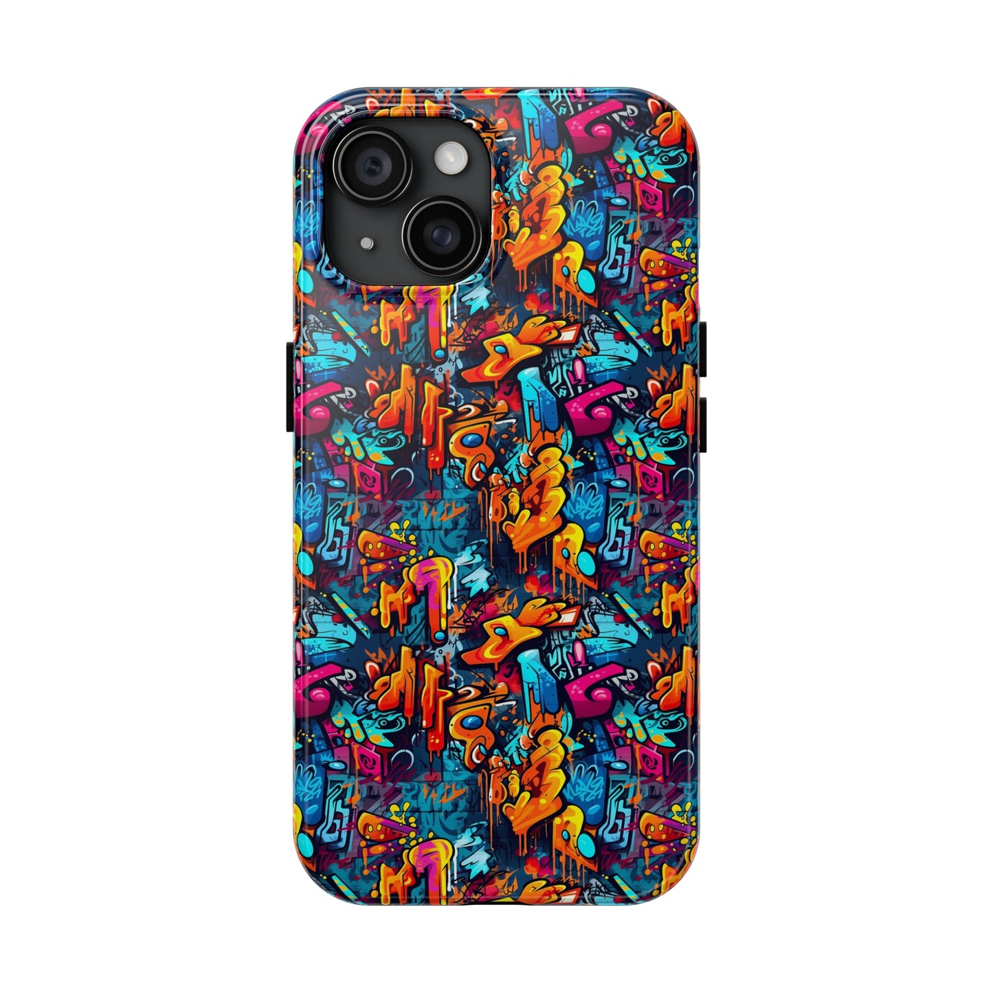 3D Abstract Graffiti Colorful Design Iphone Tough Phone Case