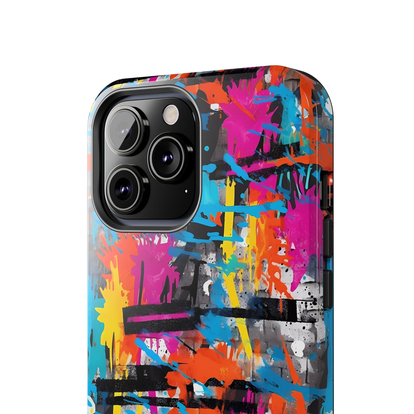 Rainbow Color Abstract Graffiti Design Iphone Tough Phone Case