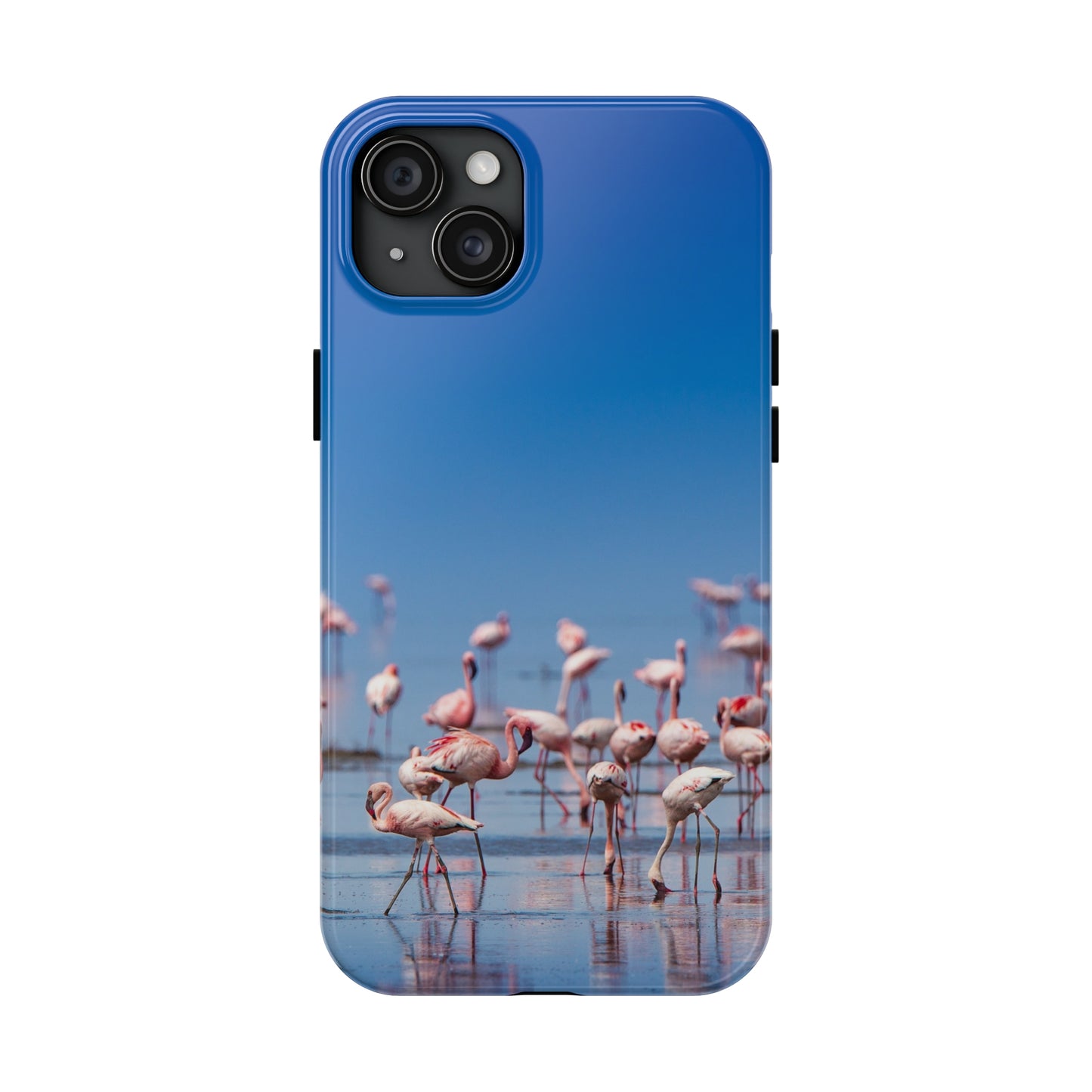 Flamingos on the Beach Iphone Tough Phone Case