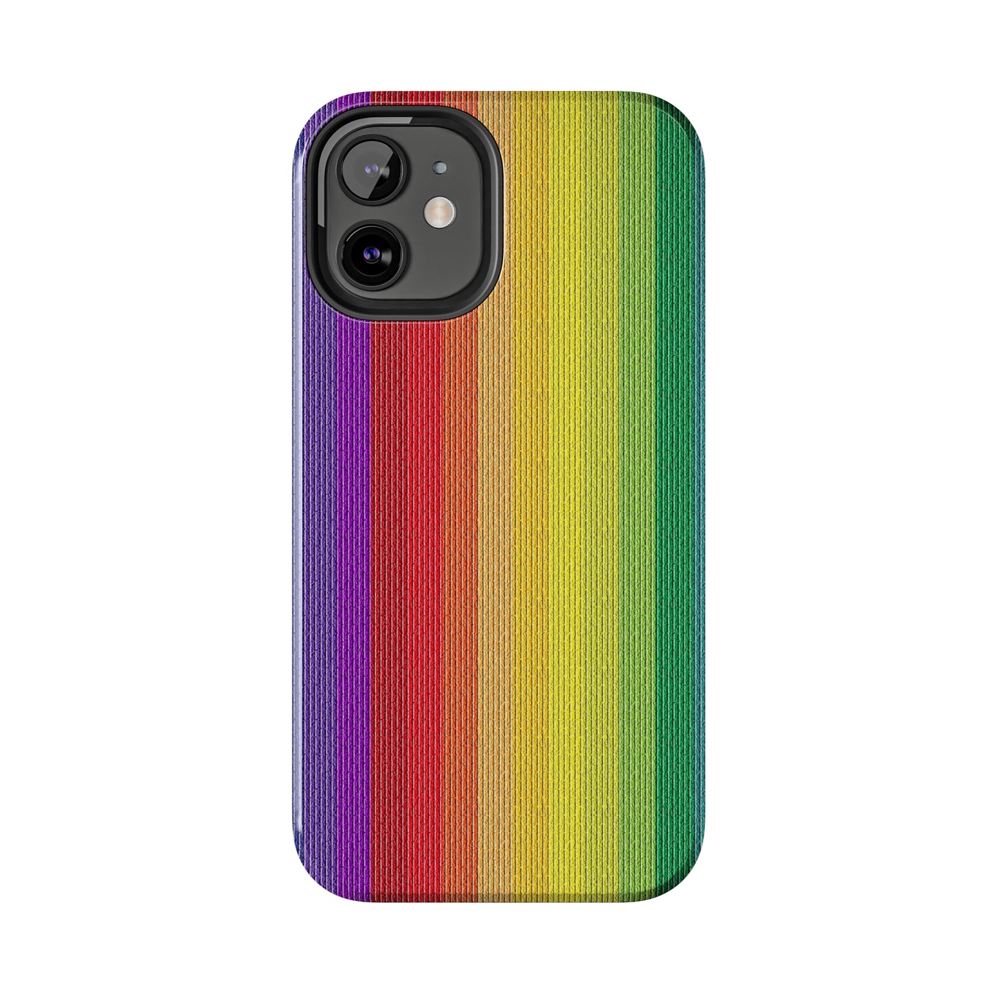 Rainbow Stripe Design Iphone Tough Phone Case