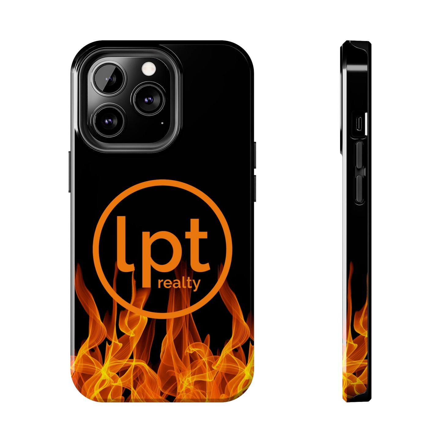 LPT Realty Logo -  Flames of Fire Iphone Tough Phone Case