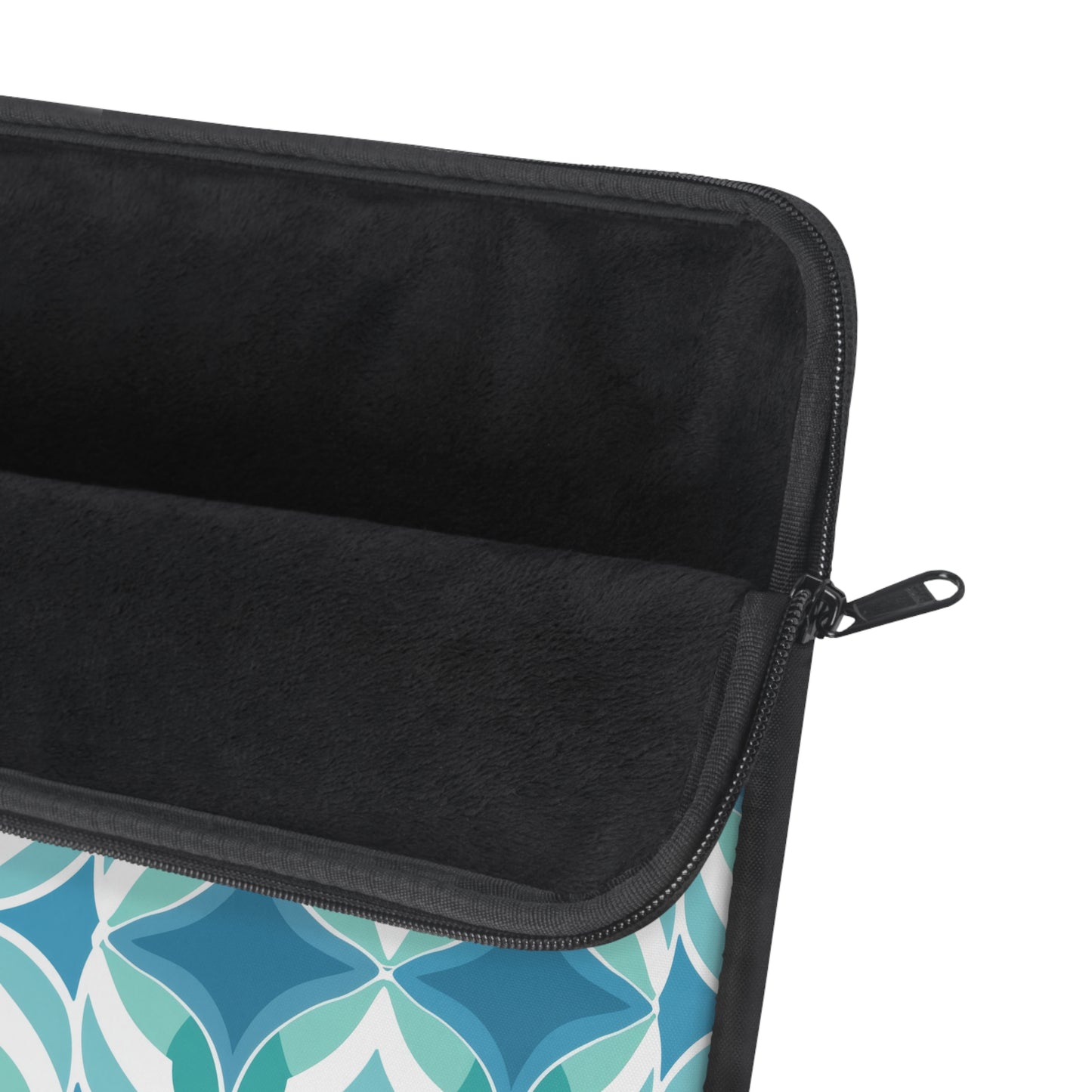 Retro Abstract Blue, Teal, and Aqua Pattern Laptop or Ipad Protective Sleeve 3 Sizes Available