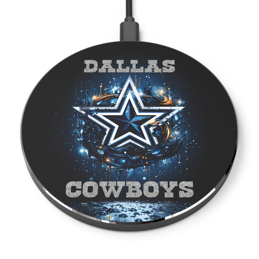 Dallas Cowboys Football Star Design Wireless Cell Phone 10W Charger