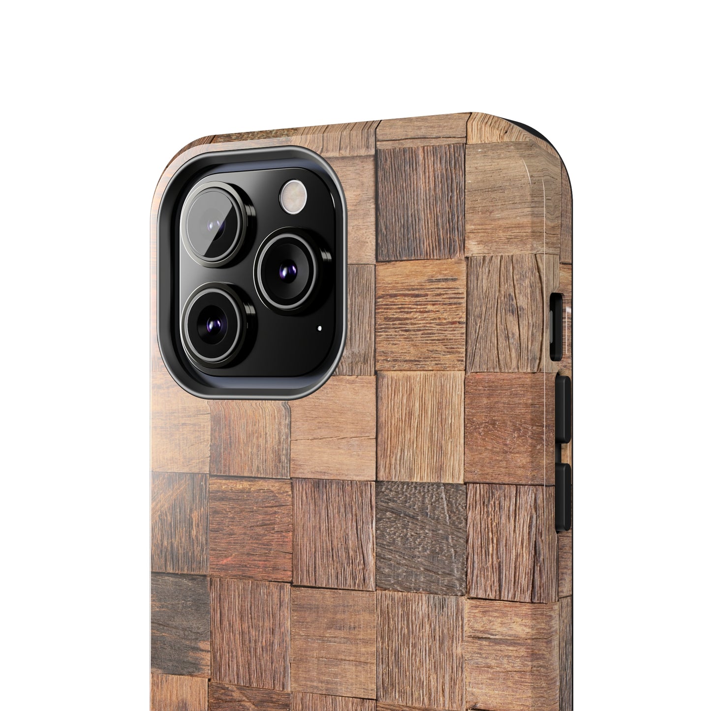 Organic Elegance Natural Woven Wood Design Design Iphone Tough Phone Case