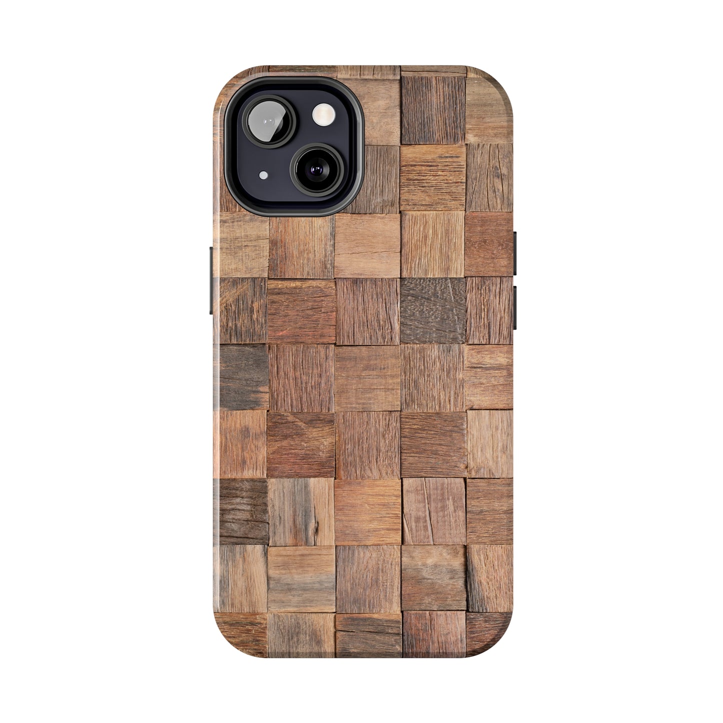 Organic Elegance Natural Woven Wood Design Design Iphone Tough Phone Case