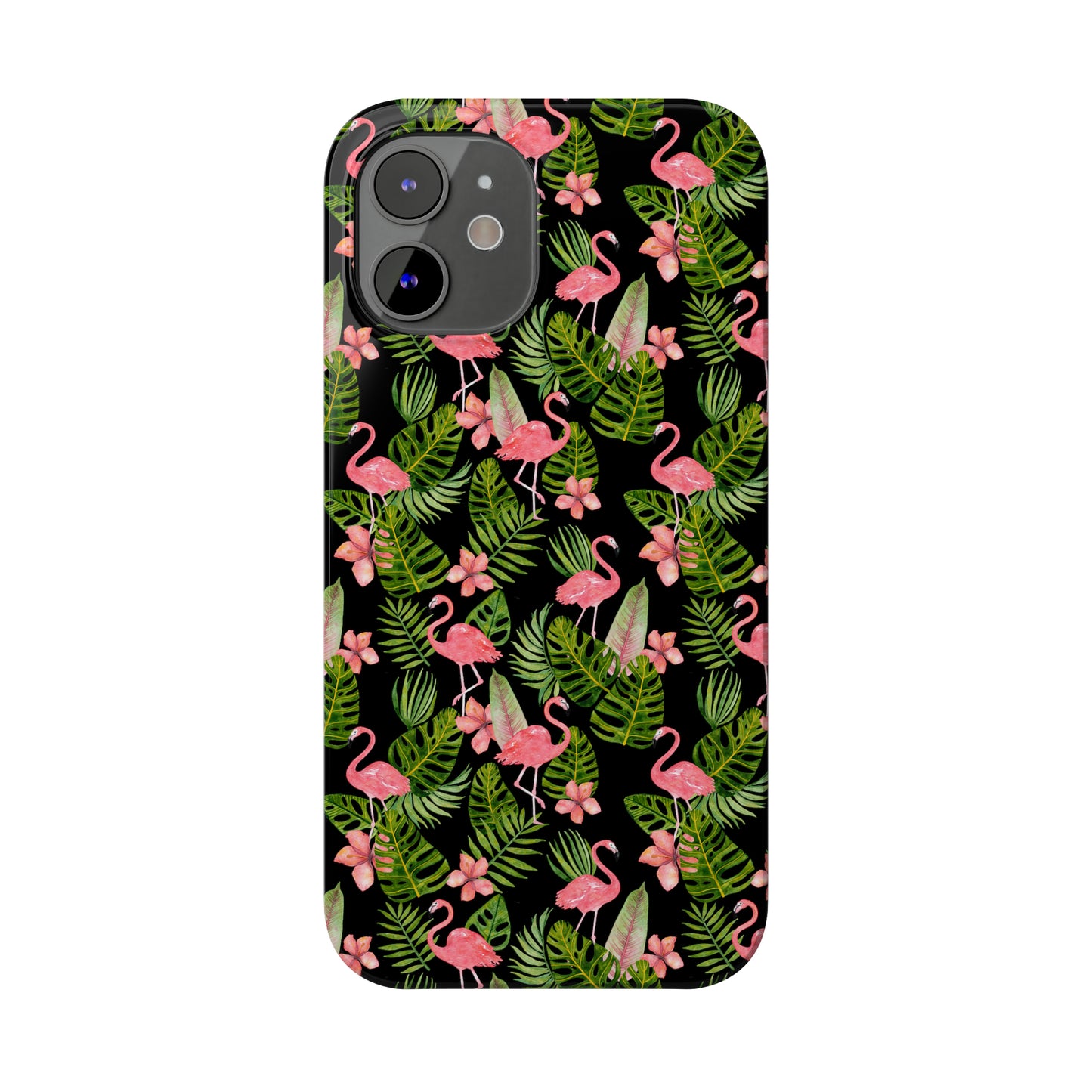 Tropical Flamingos Iphone 15-12 Slim Phone Case