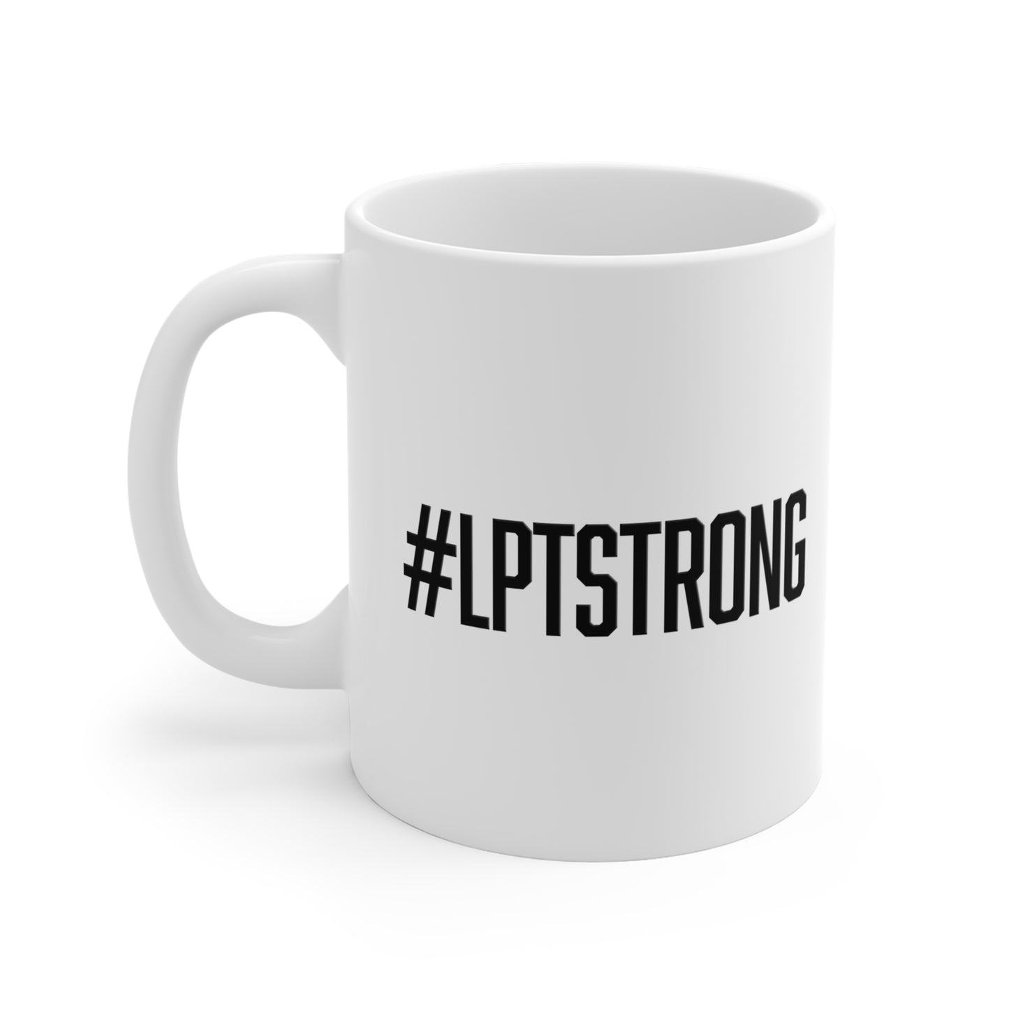 #LPTSTRONG with LPT Circle Logo Mug 11oz