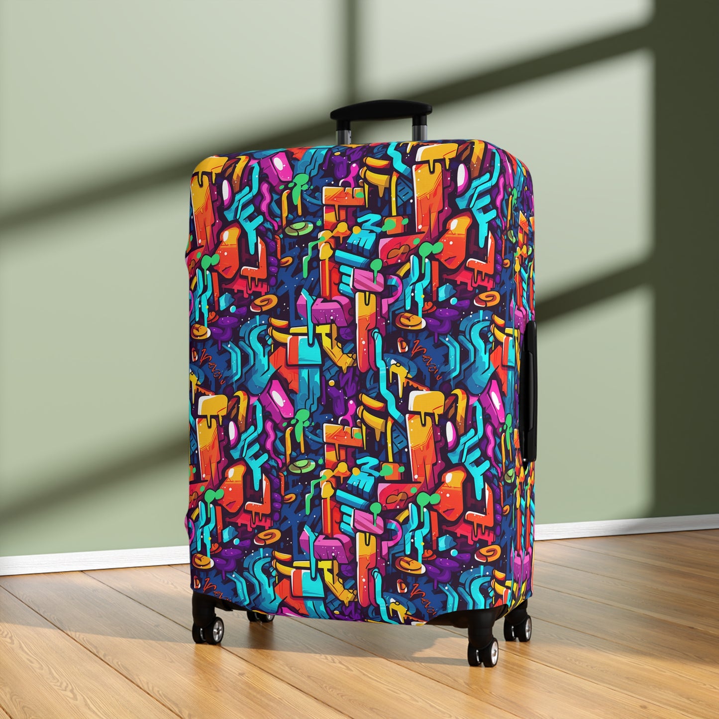 3D Abstract Colorful Street Graffiti Art Design  - Luggage Protector and Cover 3 Sizes