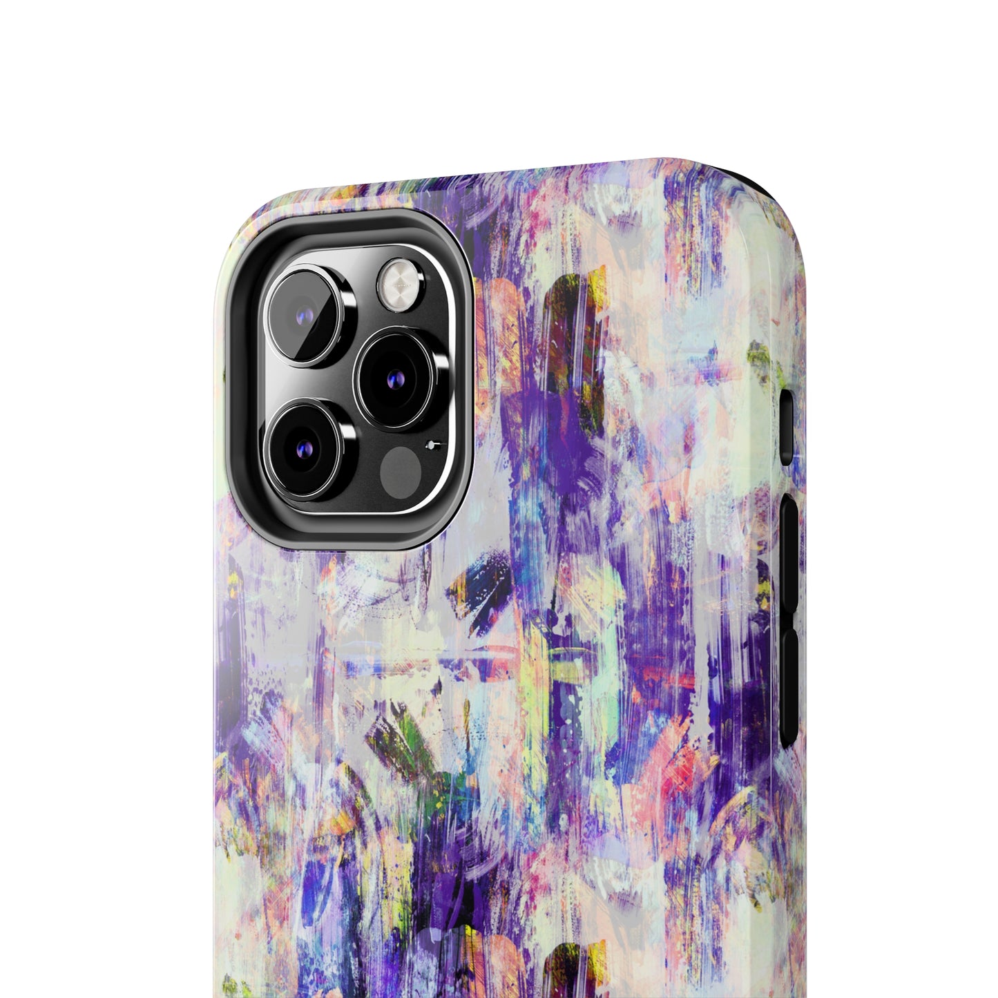 Purple Spring Painted Abstract Iphone Tough Phone Case