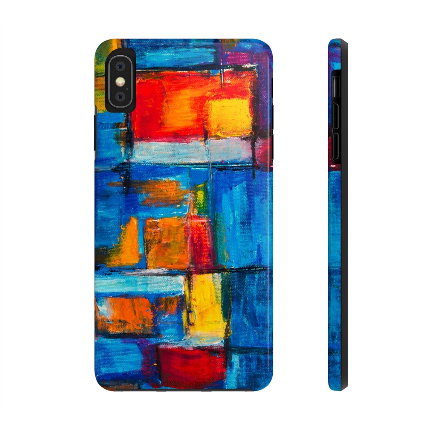 Rainbow Abstract Painting Iphone Tough Phone Case