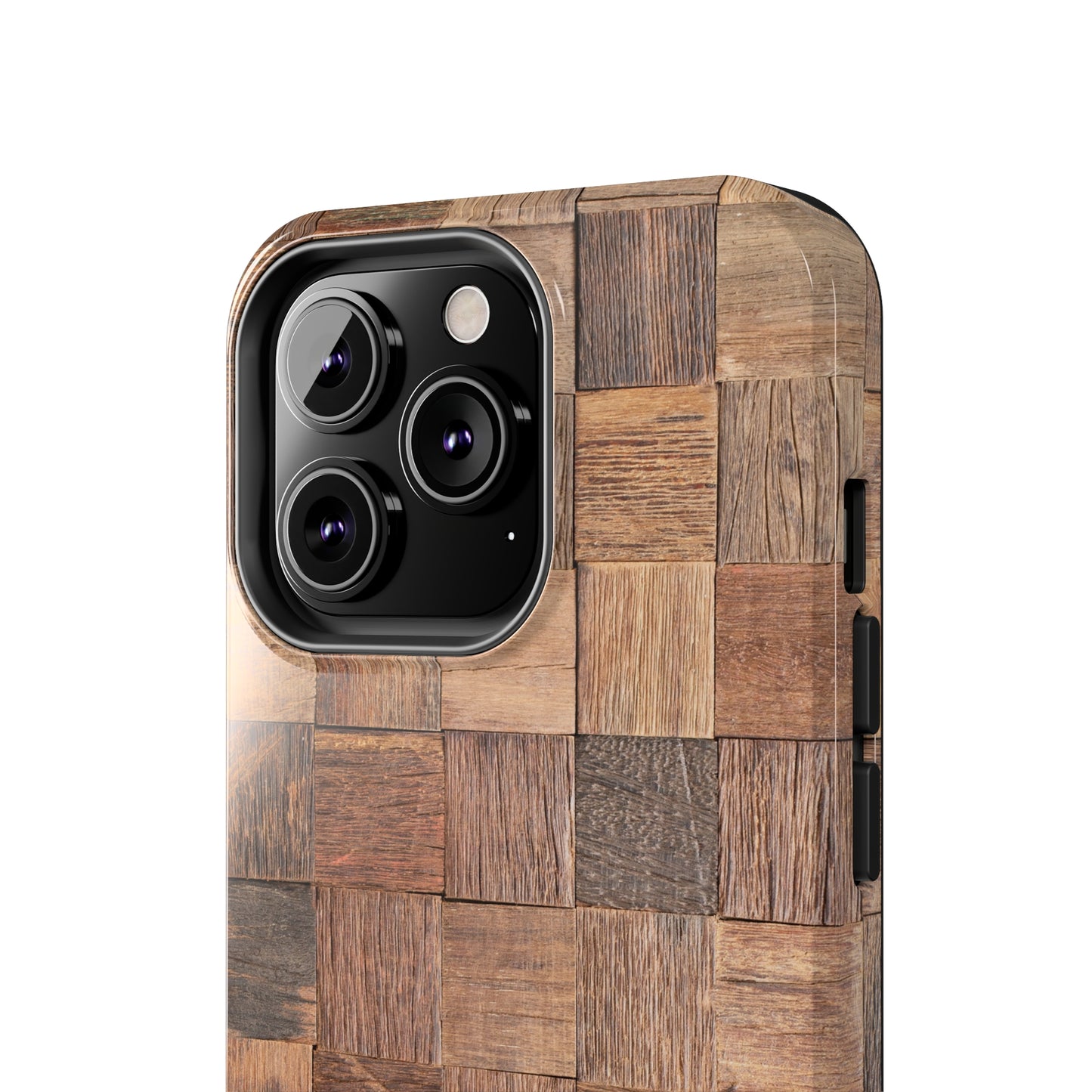 Organic Elegance Natural Woven Wood Design Design Iphone Tough Phone Case