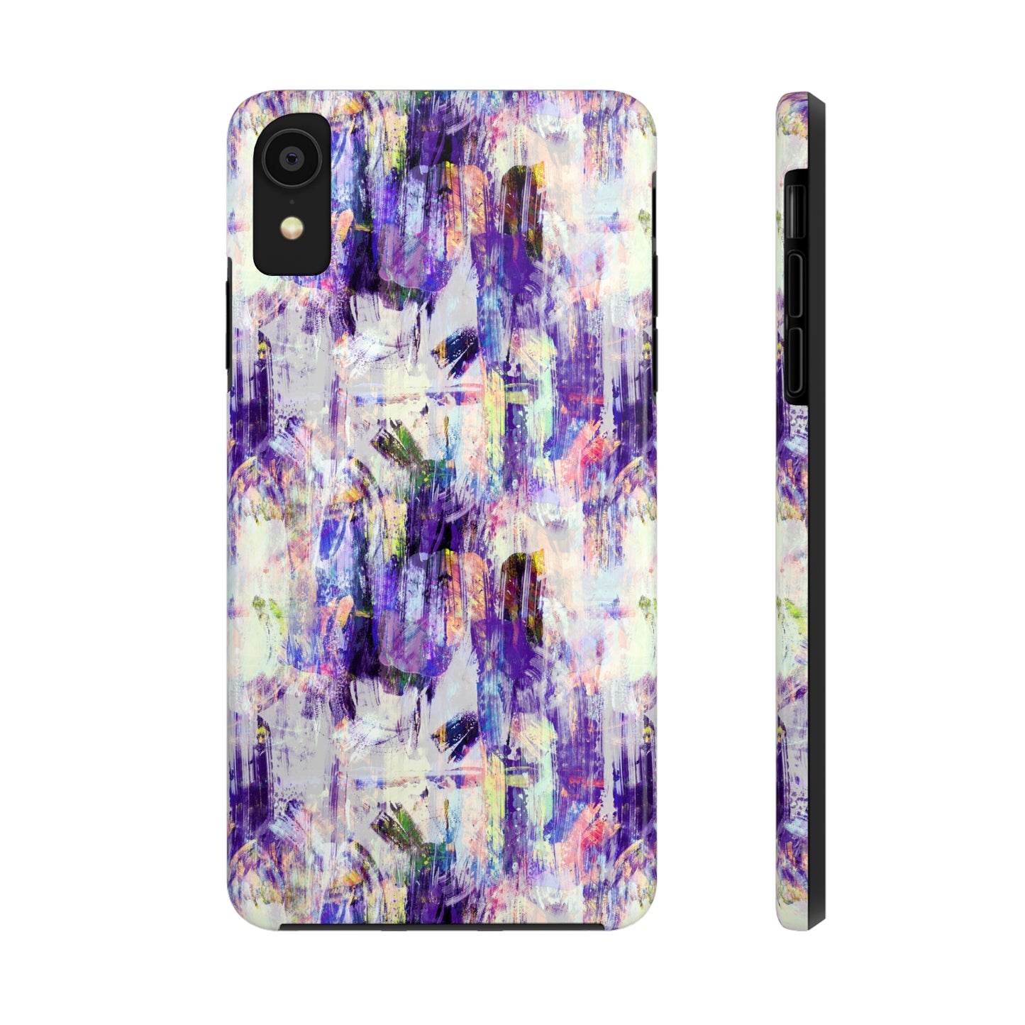 Purple Spring Painted Abstract Iphone Tough Phone Case