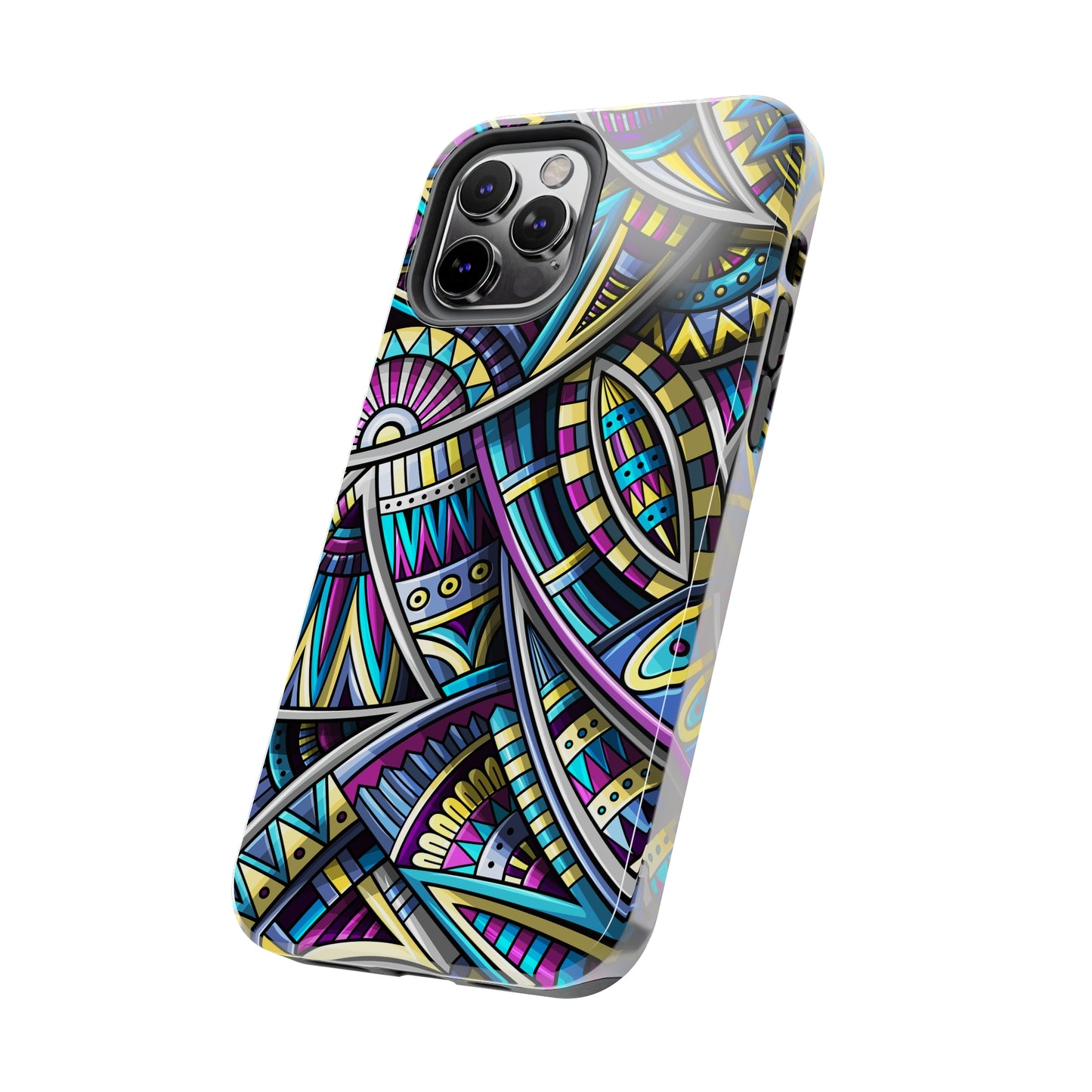 Tribal Colorful Abstract Design Iphone Tough Phone Case