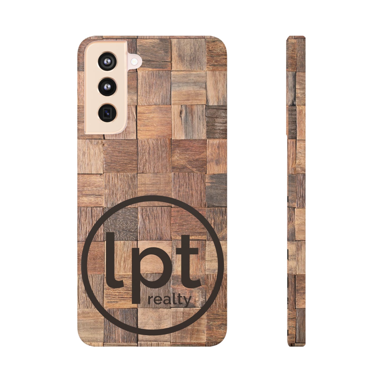 LPT Realty Logo -  Organic Elegance Natural Woven Wood Design Design Samsung Slim Cases