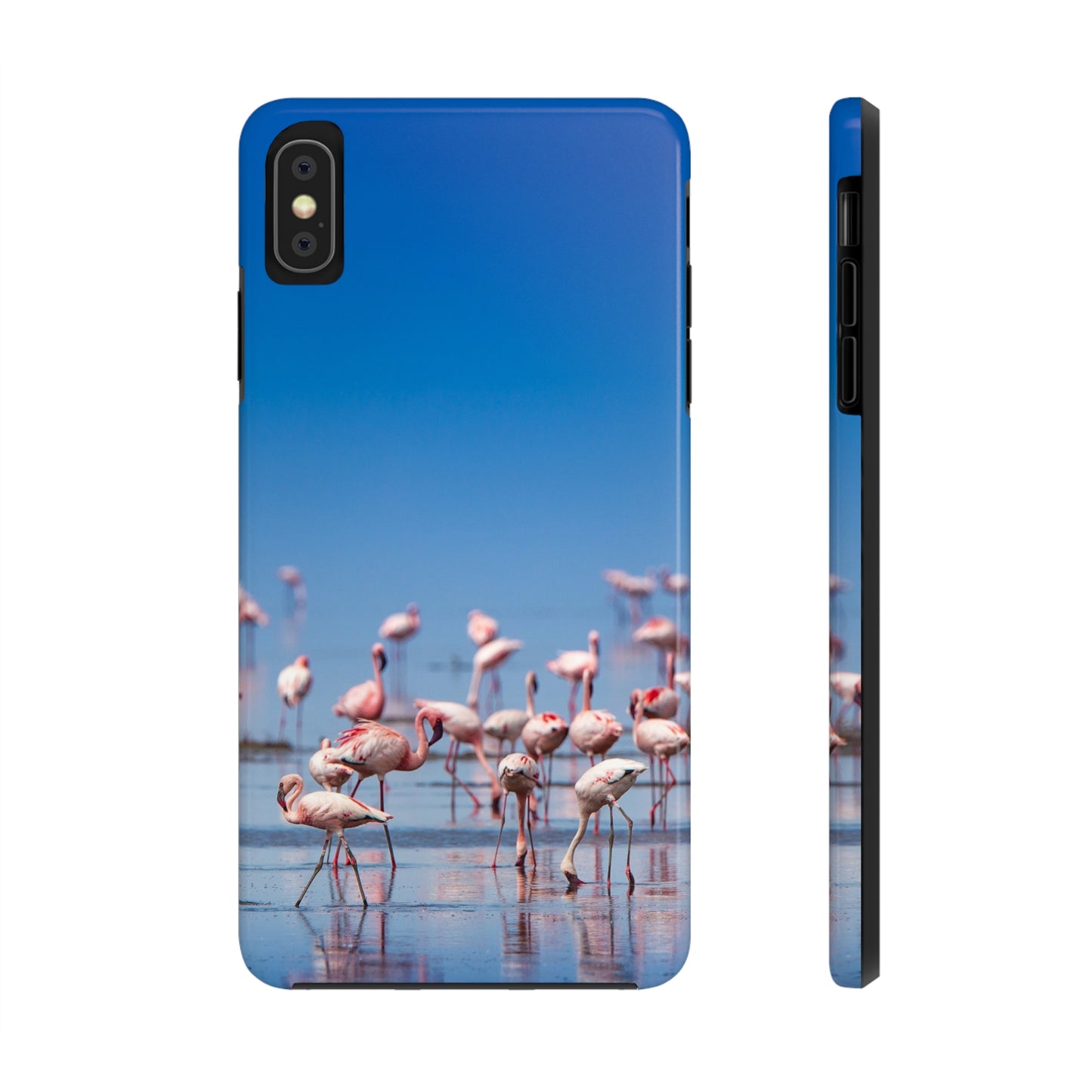 Flamingos on the Beach Iphone Tough Phone Case