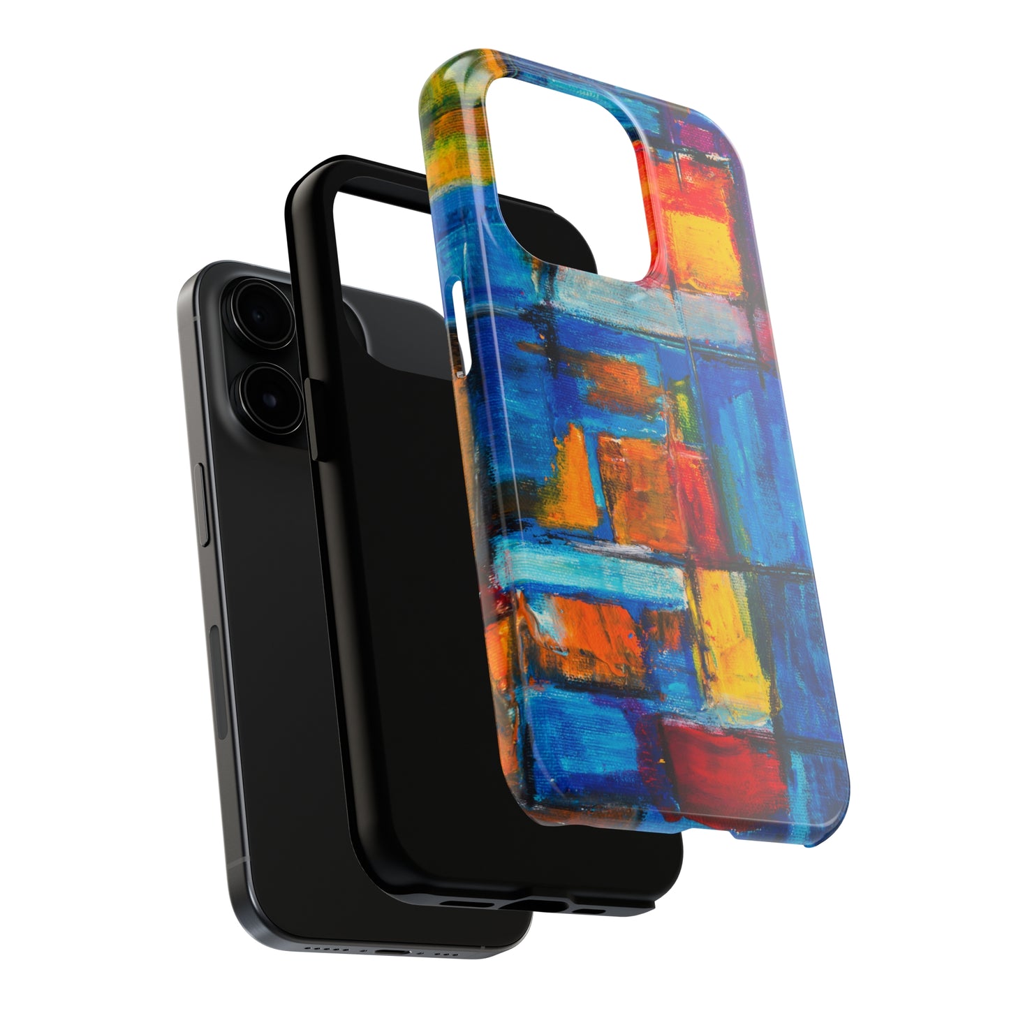 Rainbow Abstract Painting Iphone Tough Phone Case