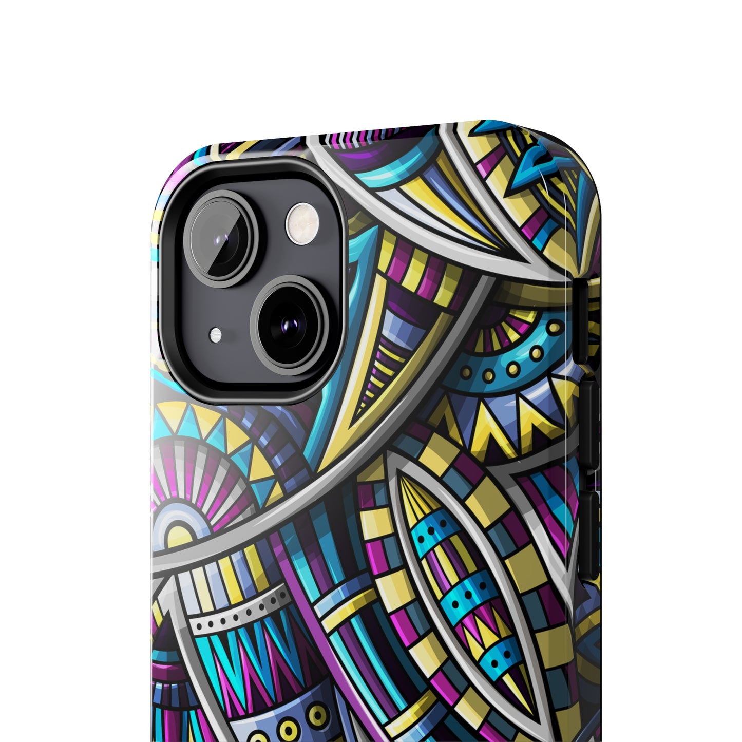 Tribal Colorful Abstract Design Iphone Tough Phone Case