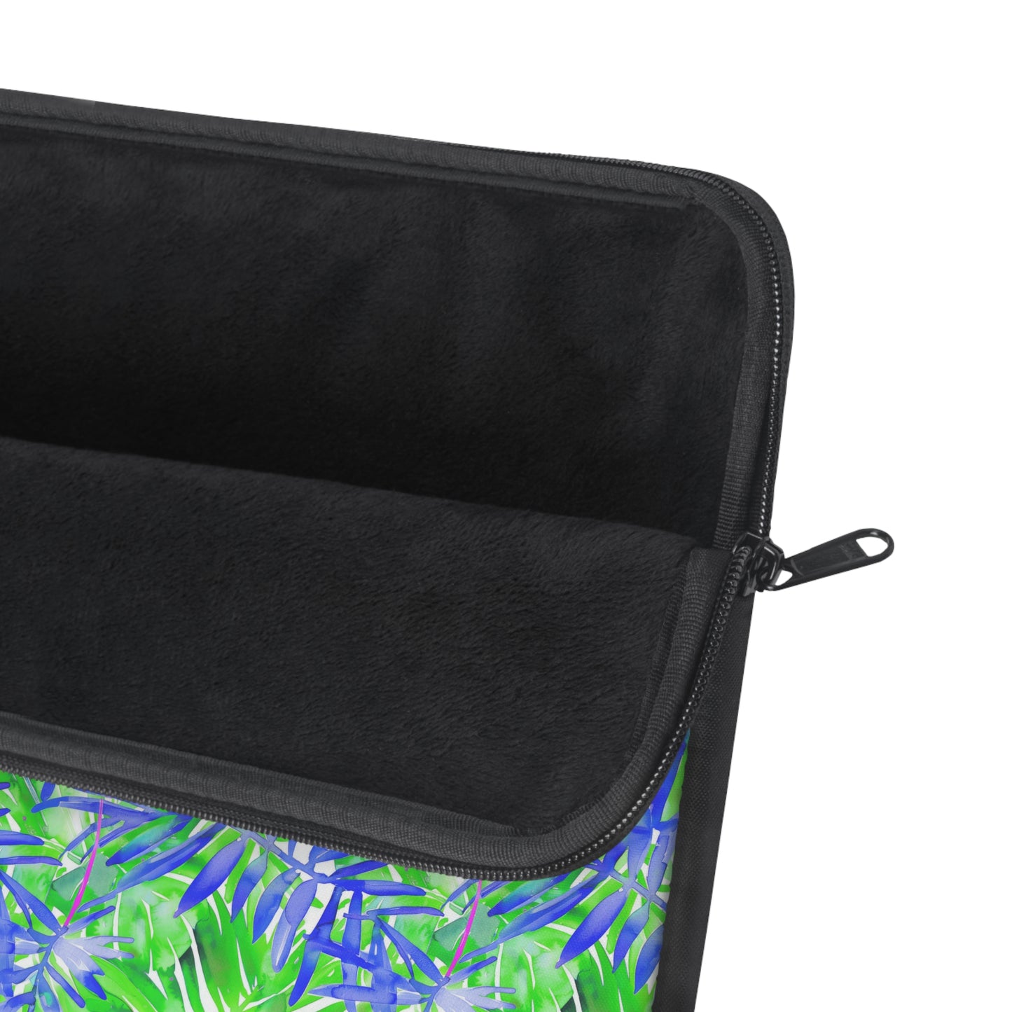 Tropical Harmony Blue and Green Palm Tree Leaves Laptop or Ipad Protective Sleeve Three Sizes Available