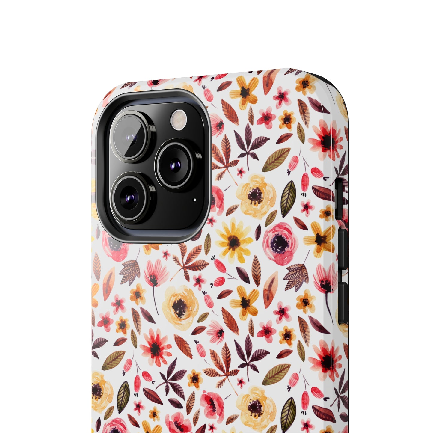 Pink & Yellow Spring Flowers Iphone Tough Phone Case