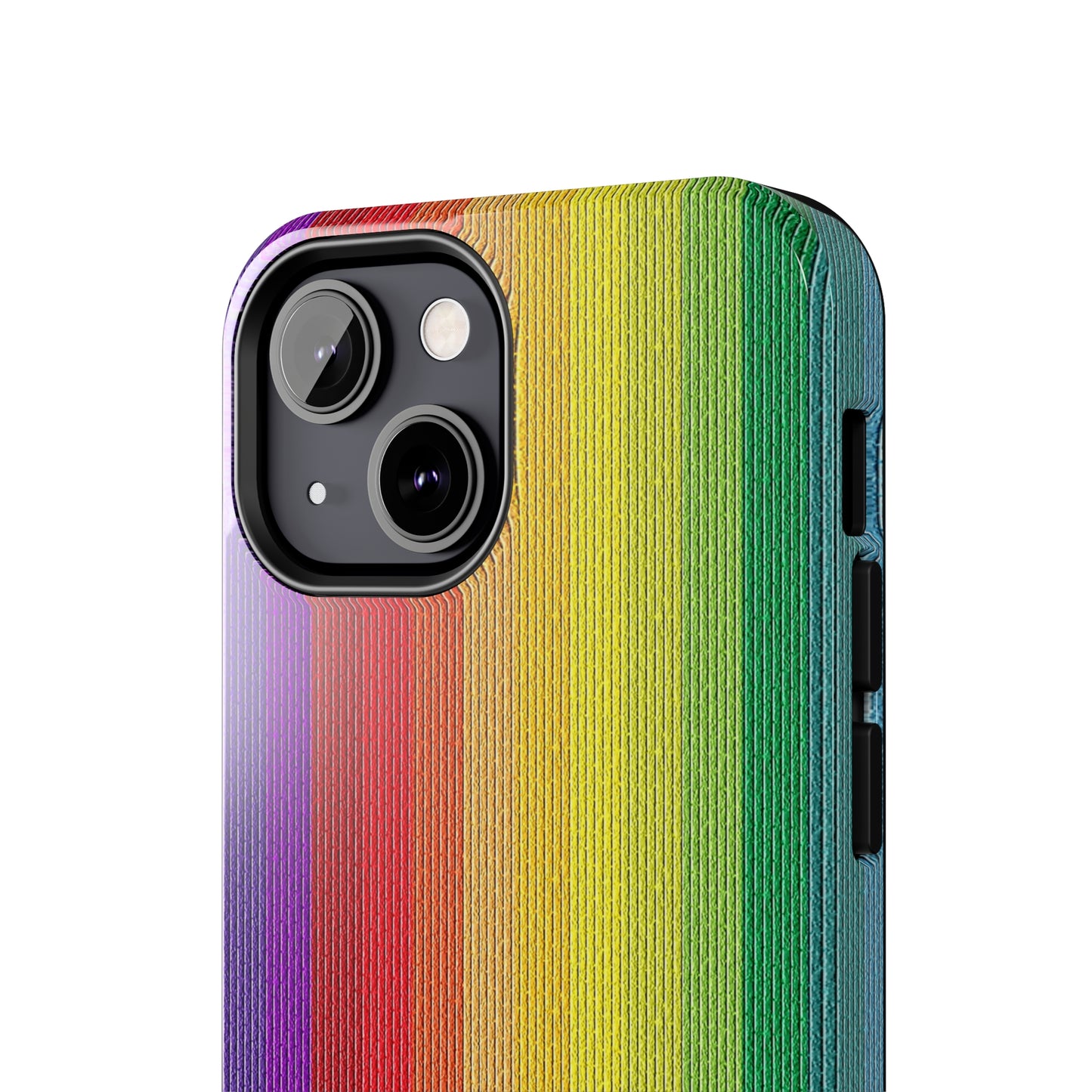 Rainbow Stripe Design Iphone Tough Phone Case