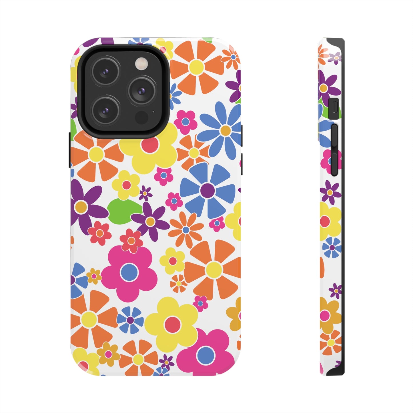 Flower Power Design Iphone Tough Phone Case