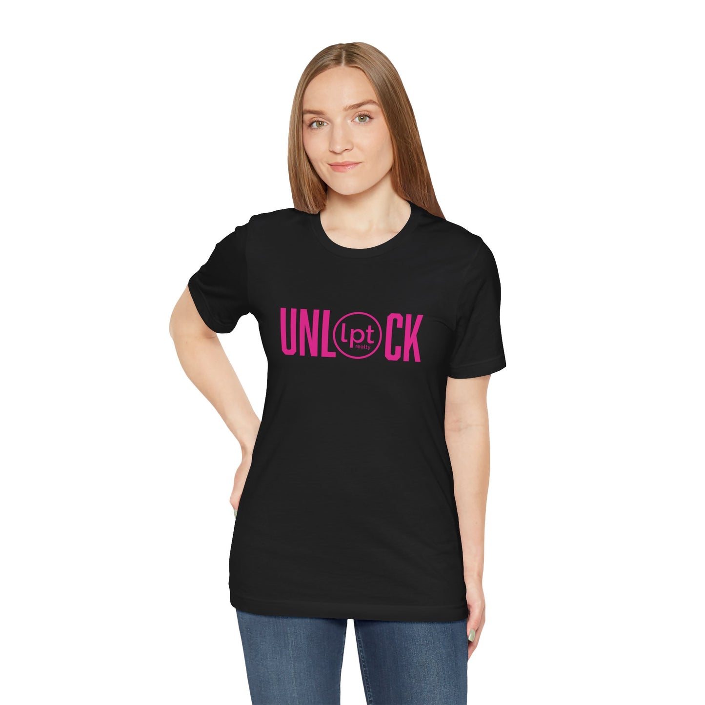 UNLOCK, The Power of The Box in Pink Classic Unisex Jersey Short Sleeve T-shirt