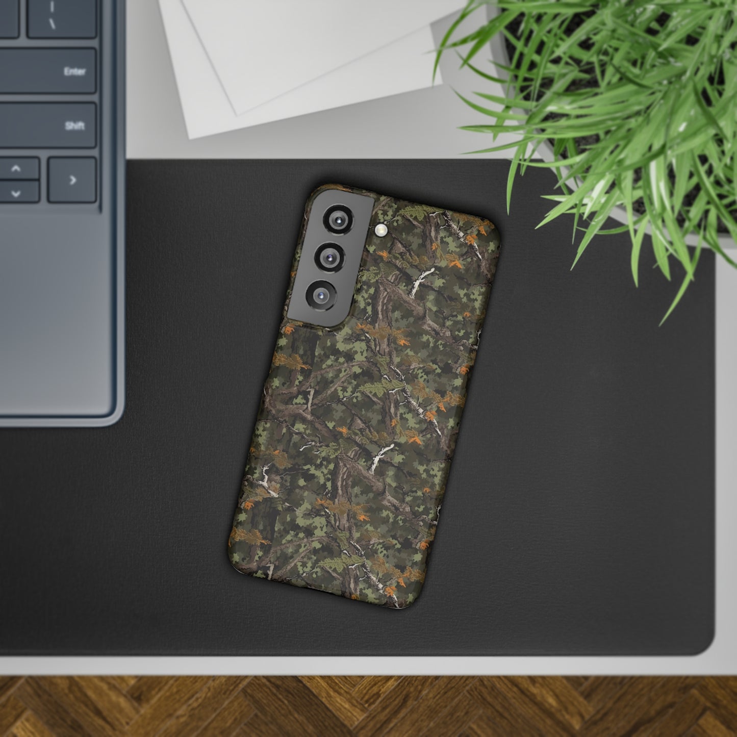 Mossy Oak Style Camouflage Design Samsung Slim Cases