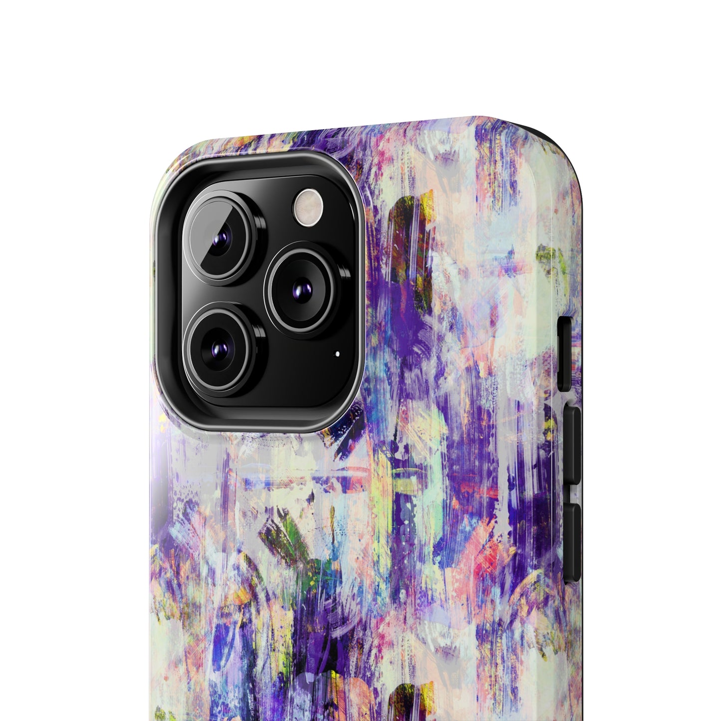 Purple Spring Painted Abstract Iphone Tough Phone Case