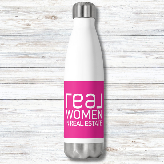 Real Women in Real Estate 20 oz Insulated Stainless Steel Water Bottle