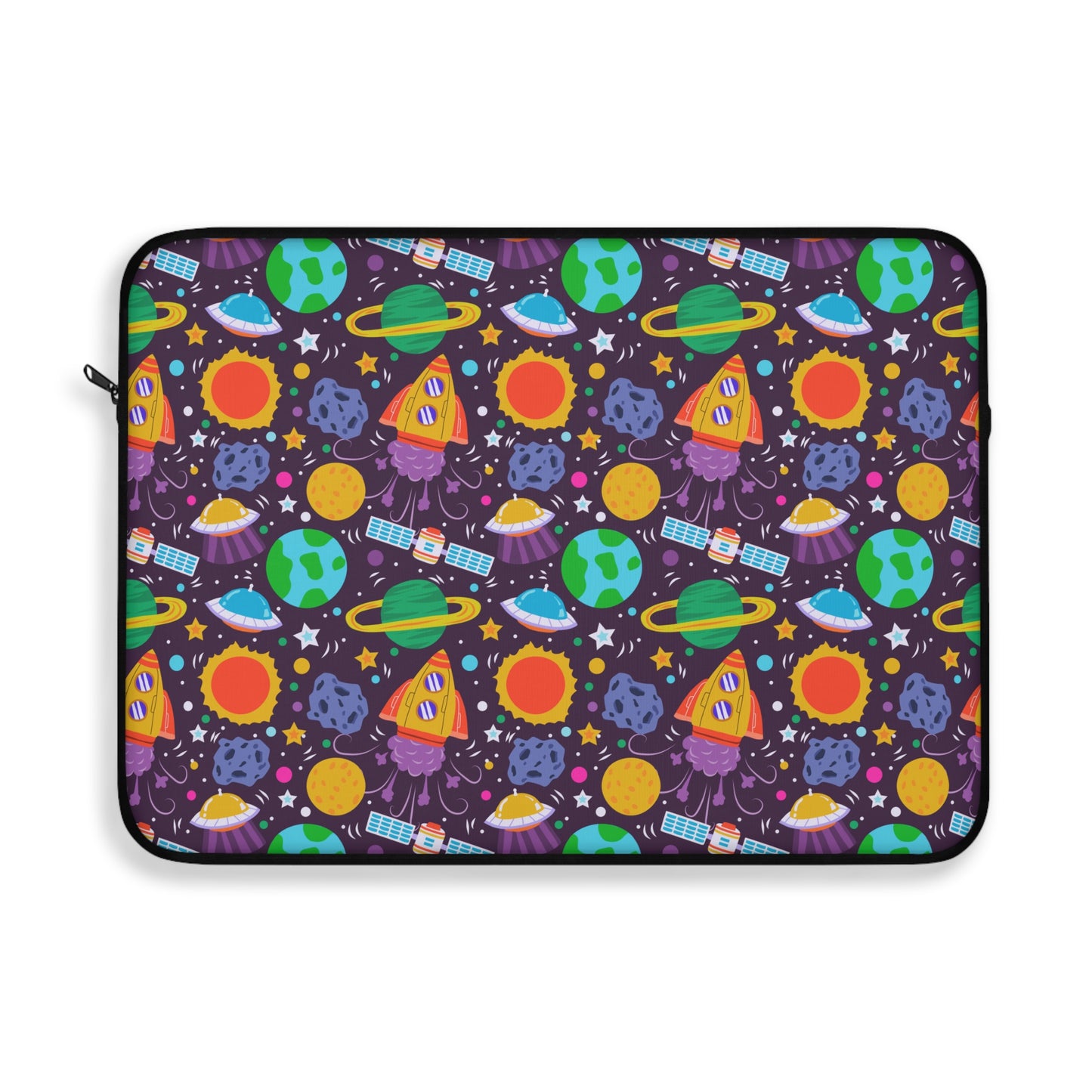 Galactic Adventure: Kids' Spaceships, Planets, and Stars Laptop or Ipad Protective Sleeve 3 Sizes Available