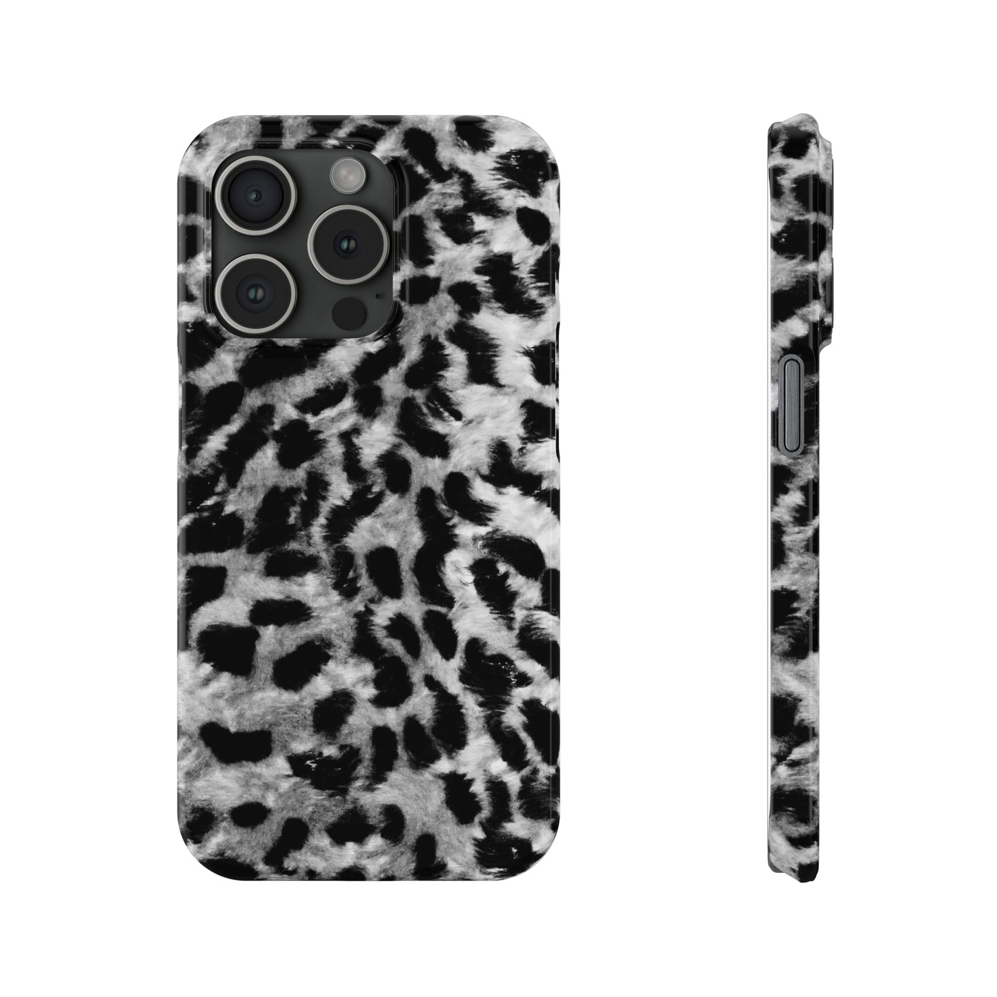 Leopard Fur Print Iphone 15-12 Slim Phone Case