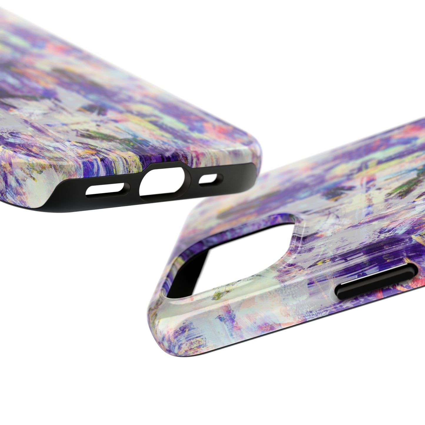 Purple Spring Painted Abstract Iphone Tough Phone Case