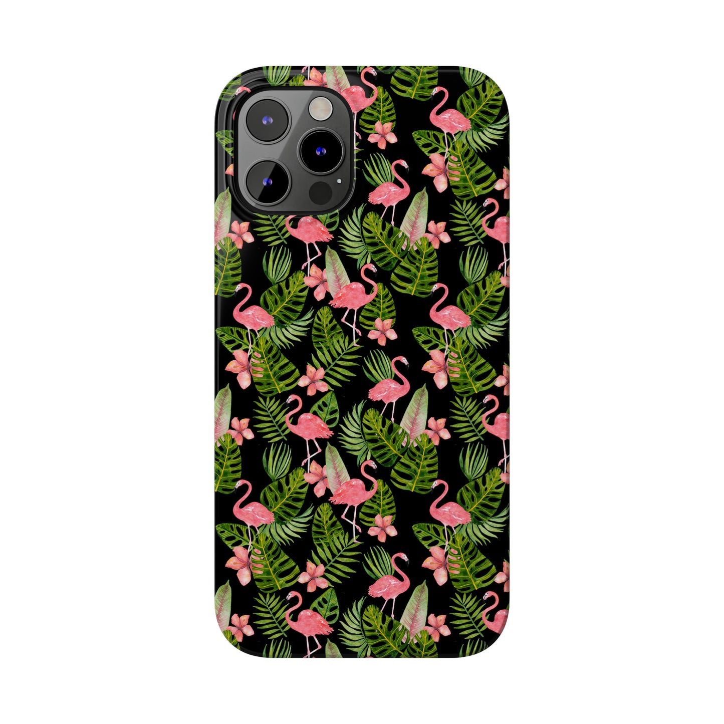 Tropical Flamingos Iphone 15-12 Slim Phone Case