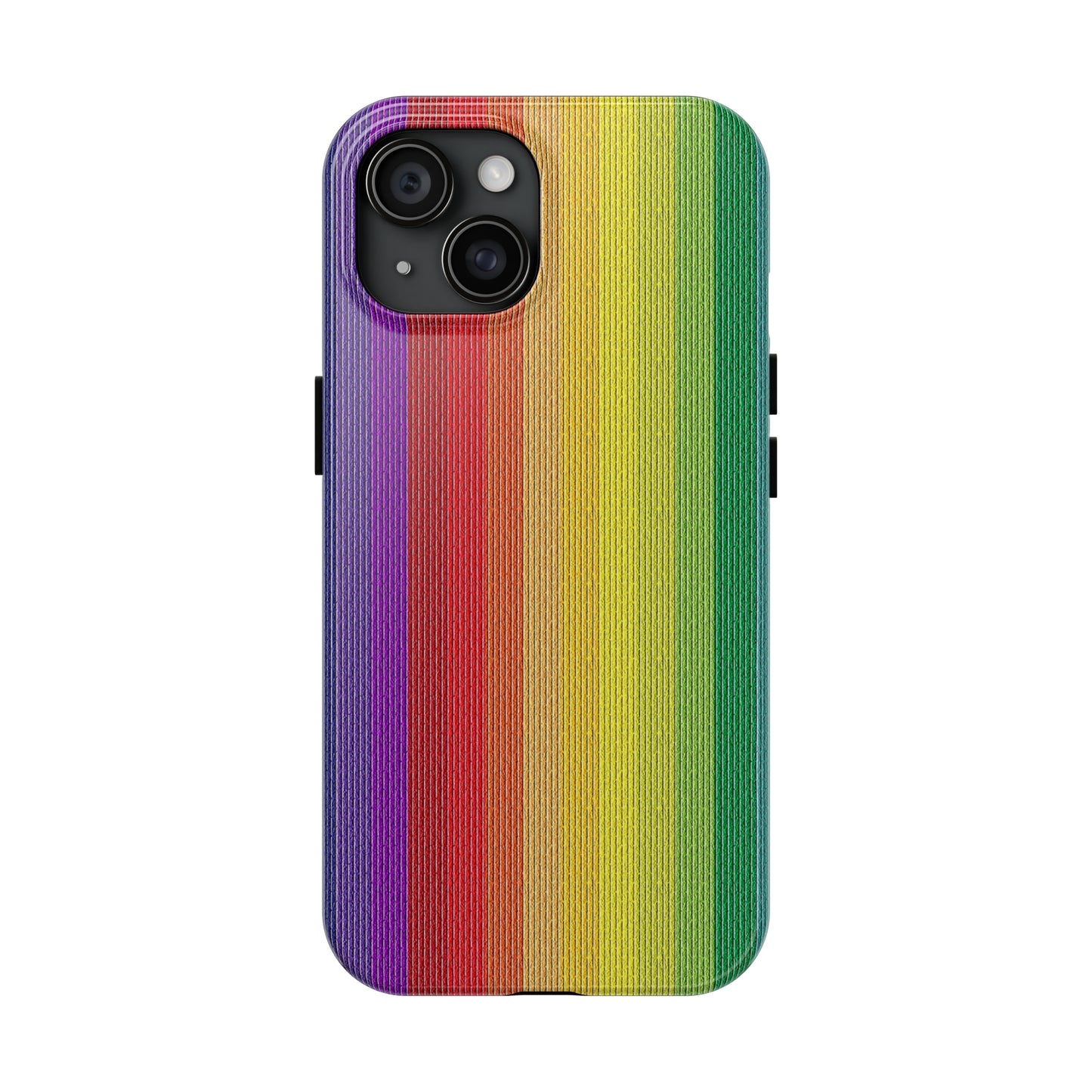 Rainbow Stripe Design Iphone Tough Phone Case