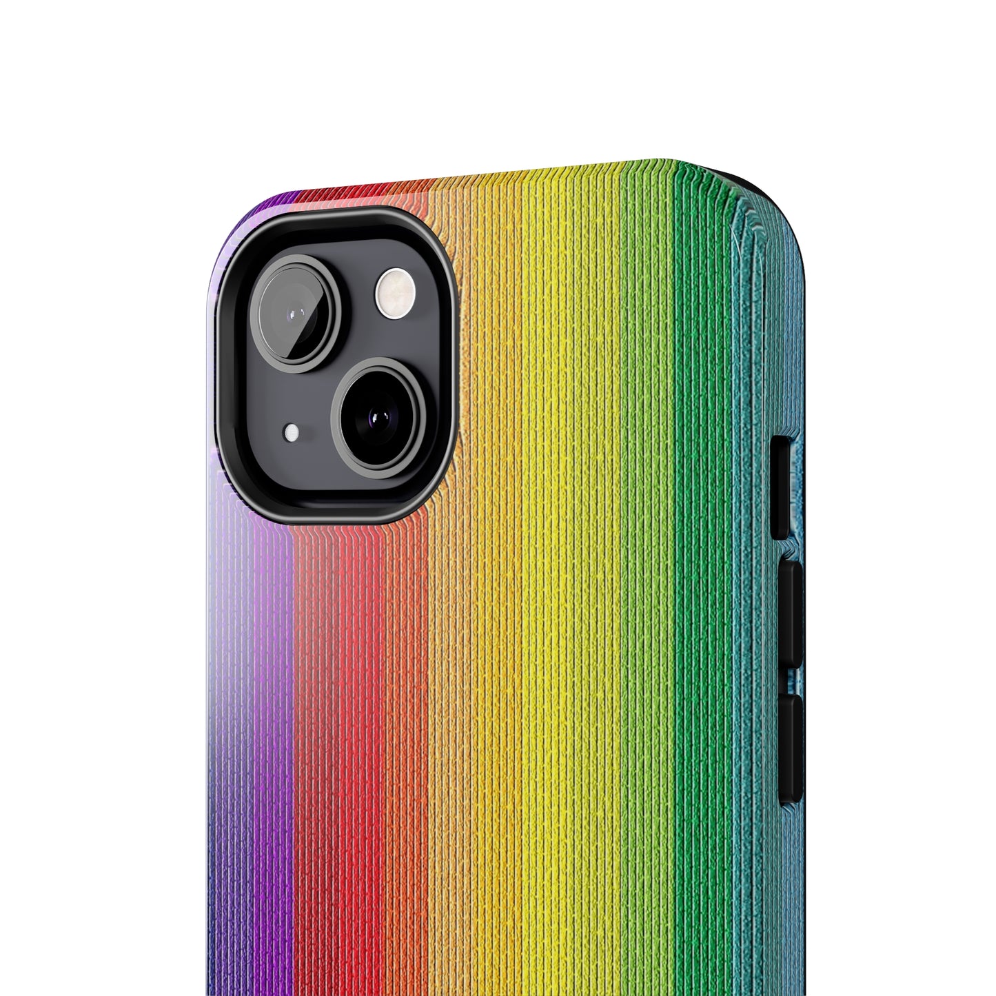 Rainbow Stripe Design Iphone Tough Phone Case